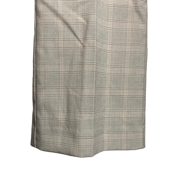 Ann Taylor Factory Pale Beige Gray Pink Plaid Dress Pants High Rise 6 Career - Picture 5 of 16